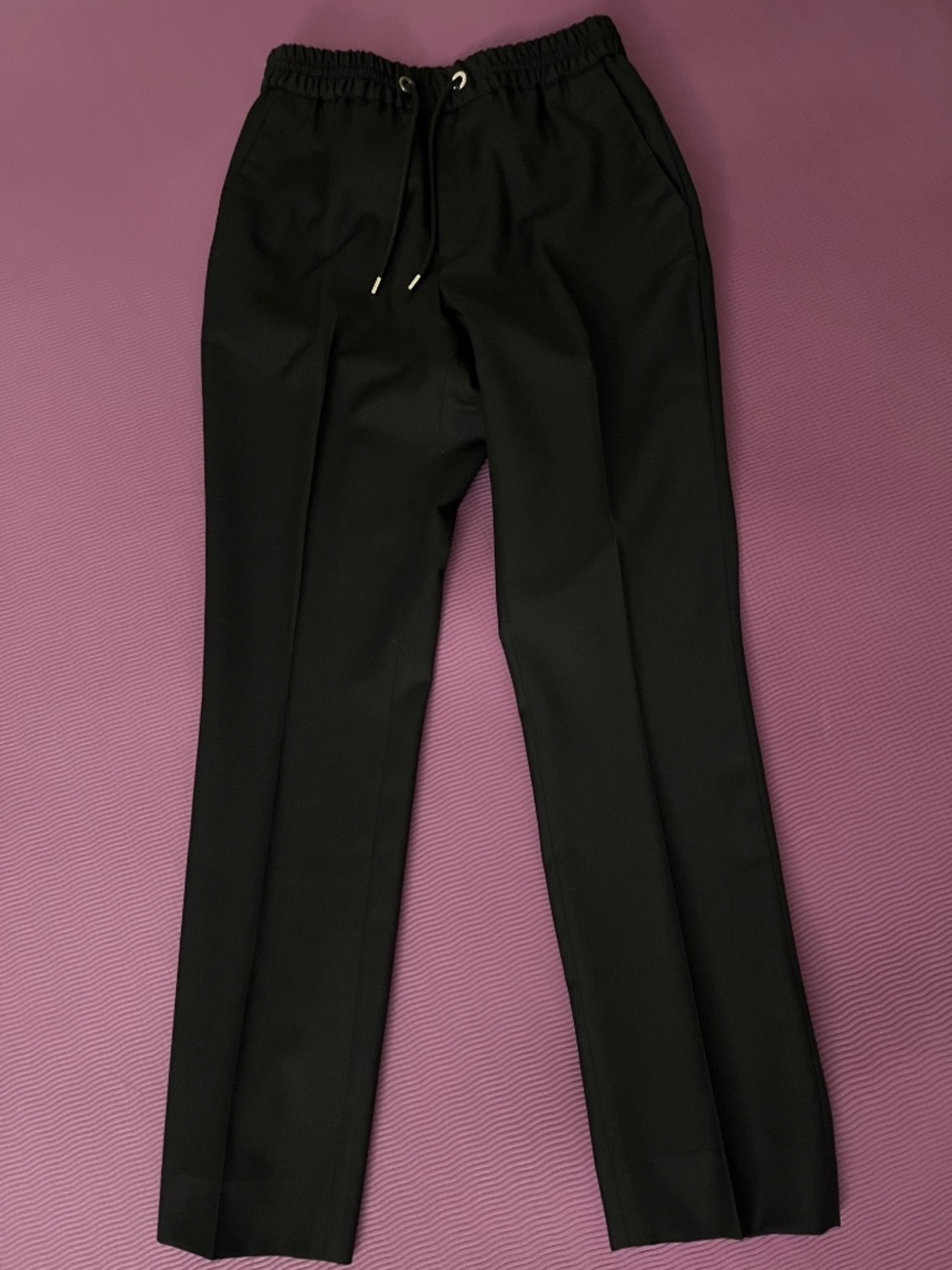 The Kooples Men's Elasticized Waist Dress Pants worn by Raquel Welch ex Husband